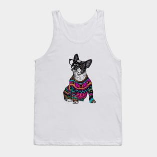 hipster frenchie Tank Top